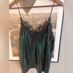 ZARA PARTY 🎉 GREEN TOP